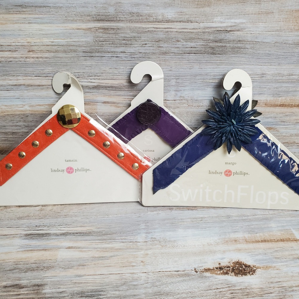 Lindsay Phillips SwitchFlops Interchangeable Straps Set Tamsin Carissa Margo S